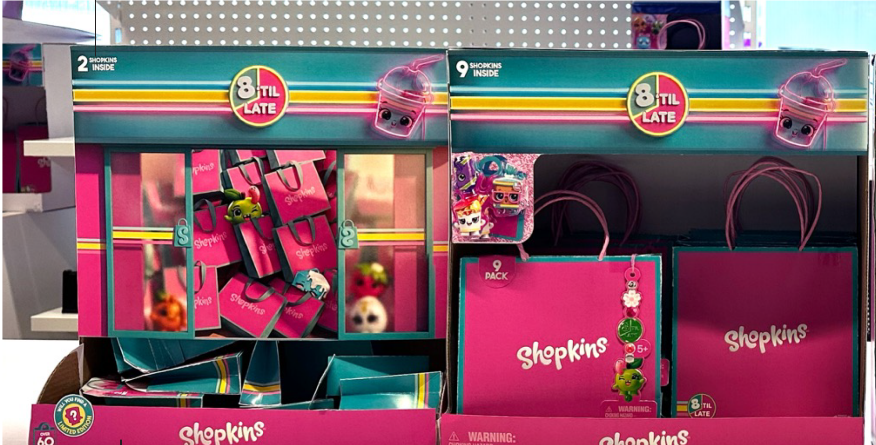 Shopkins 8'til Late blind bag packaging on shelf